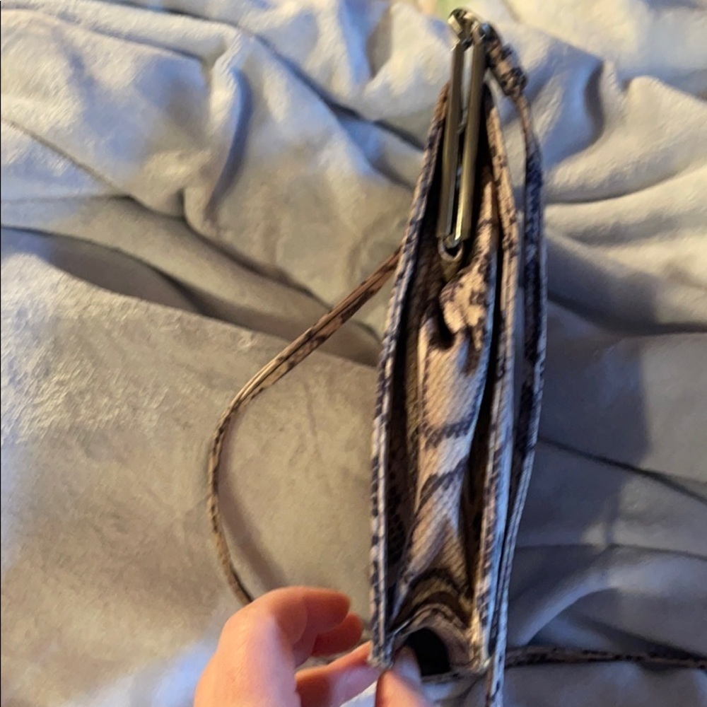 Enzo Angiolini Brown Snakeskin Print MicrofiberBag - Picture 4 of 15